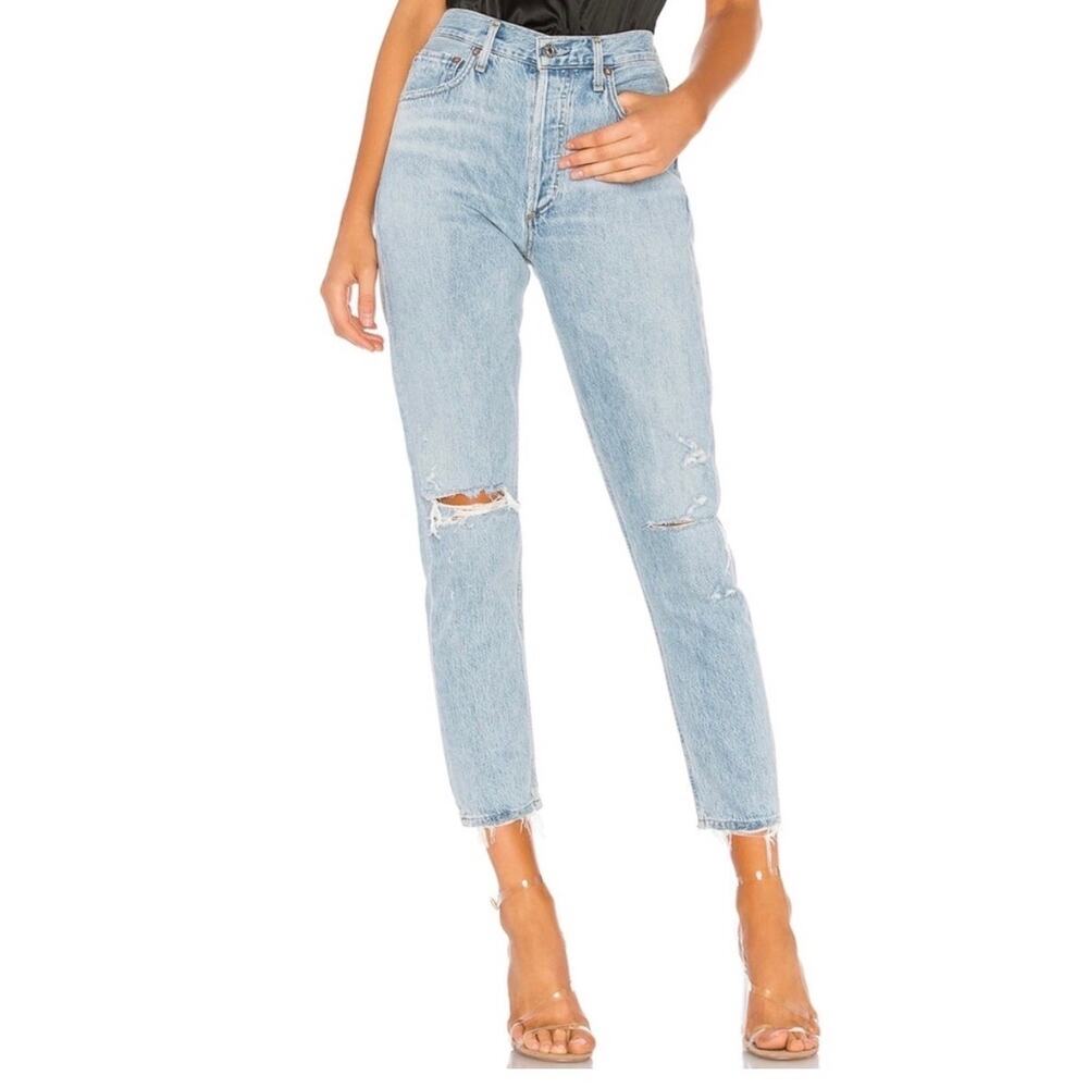 Agolde Jamie High Rise Classic Jeans in Shakedown